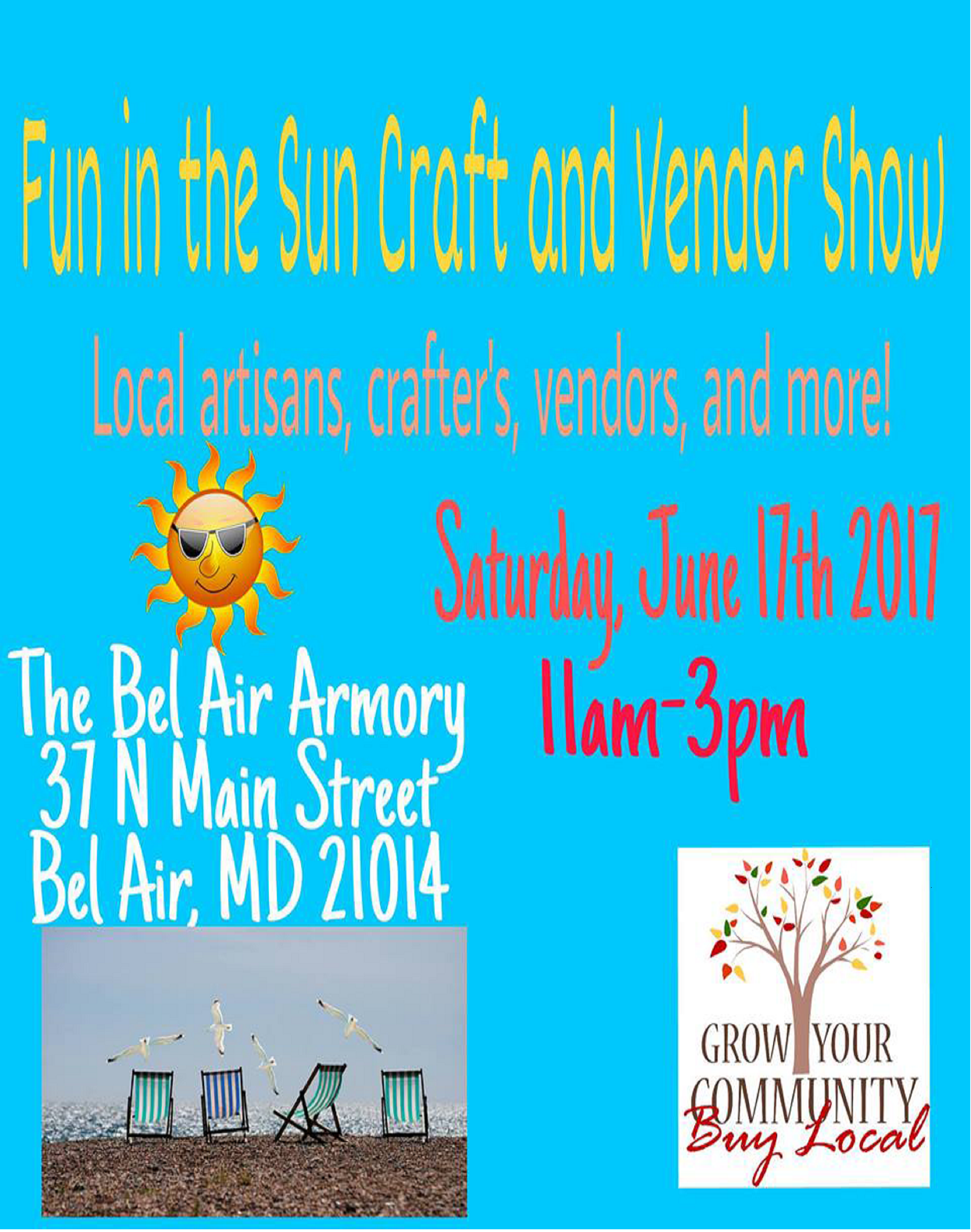 FUN IN THE SUN CRAFT VENDOR SHOW (June 17, 2017)