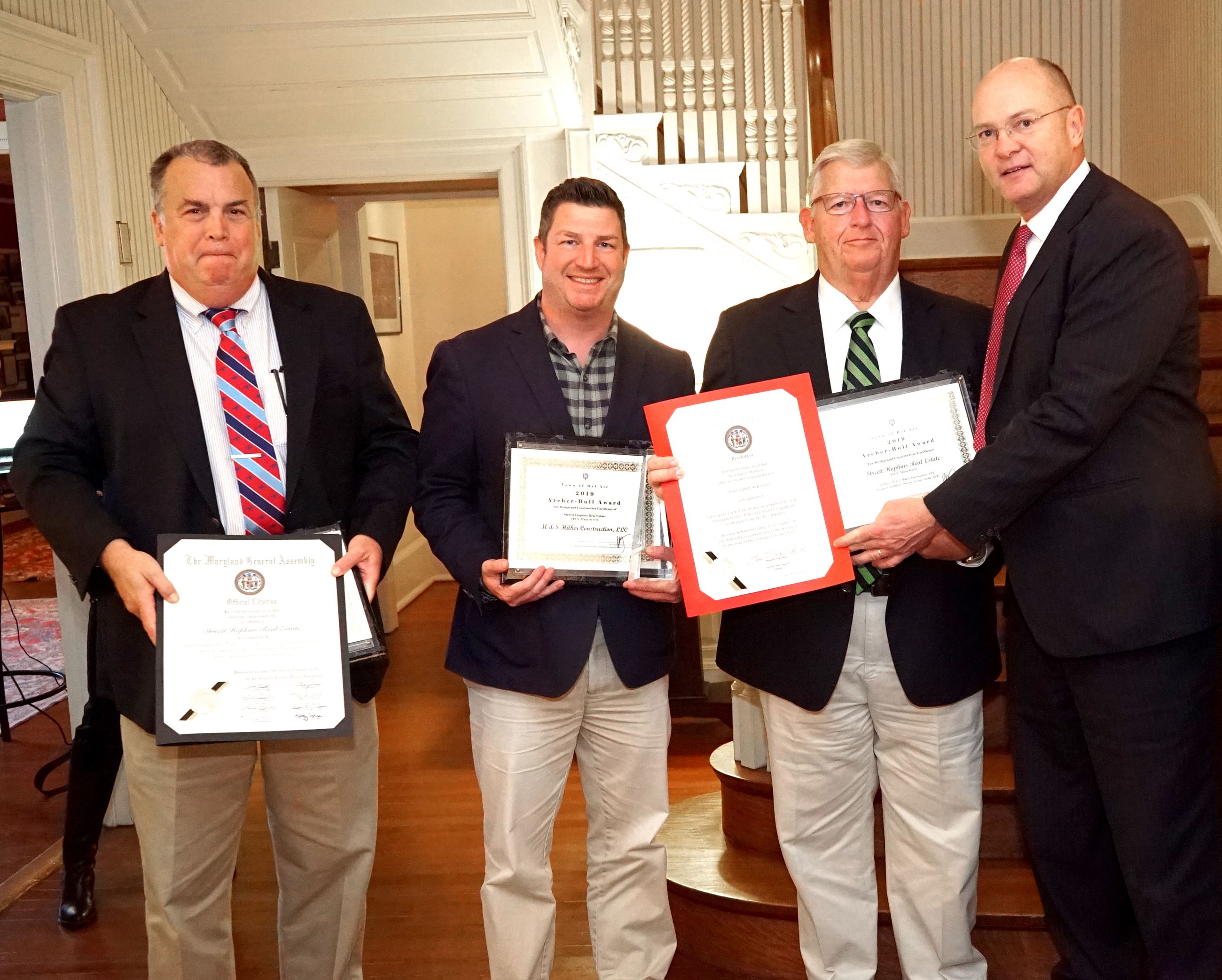 Tim Hopkins, Chris Streett, Dr. Richard Streett, Sen. Robert Cassilly
