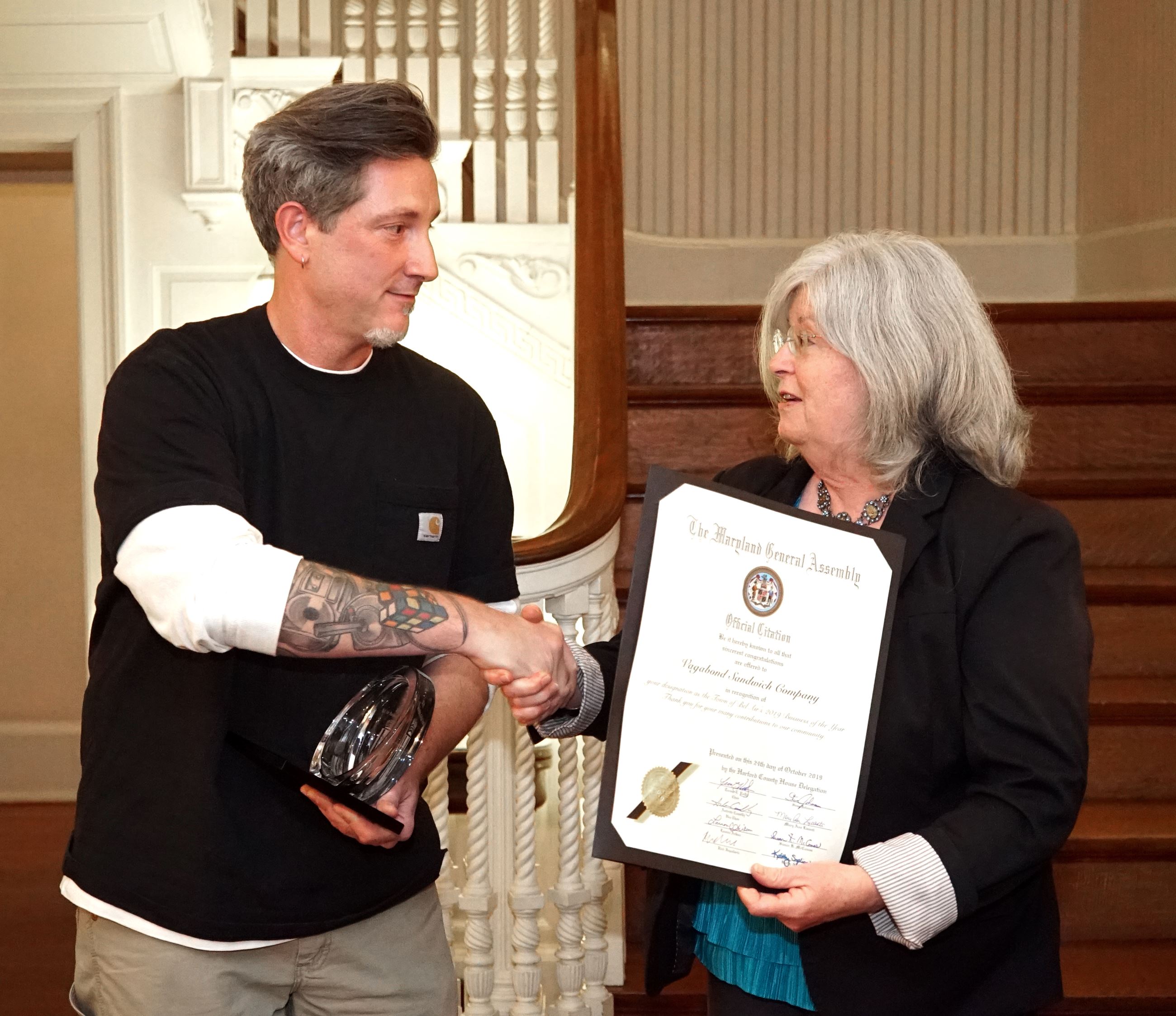 Ben Meyer, Delegate Susan McComas