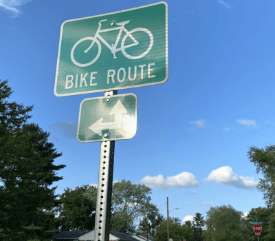 Photo of Bike Route sign in Bel Air, Maryland