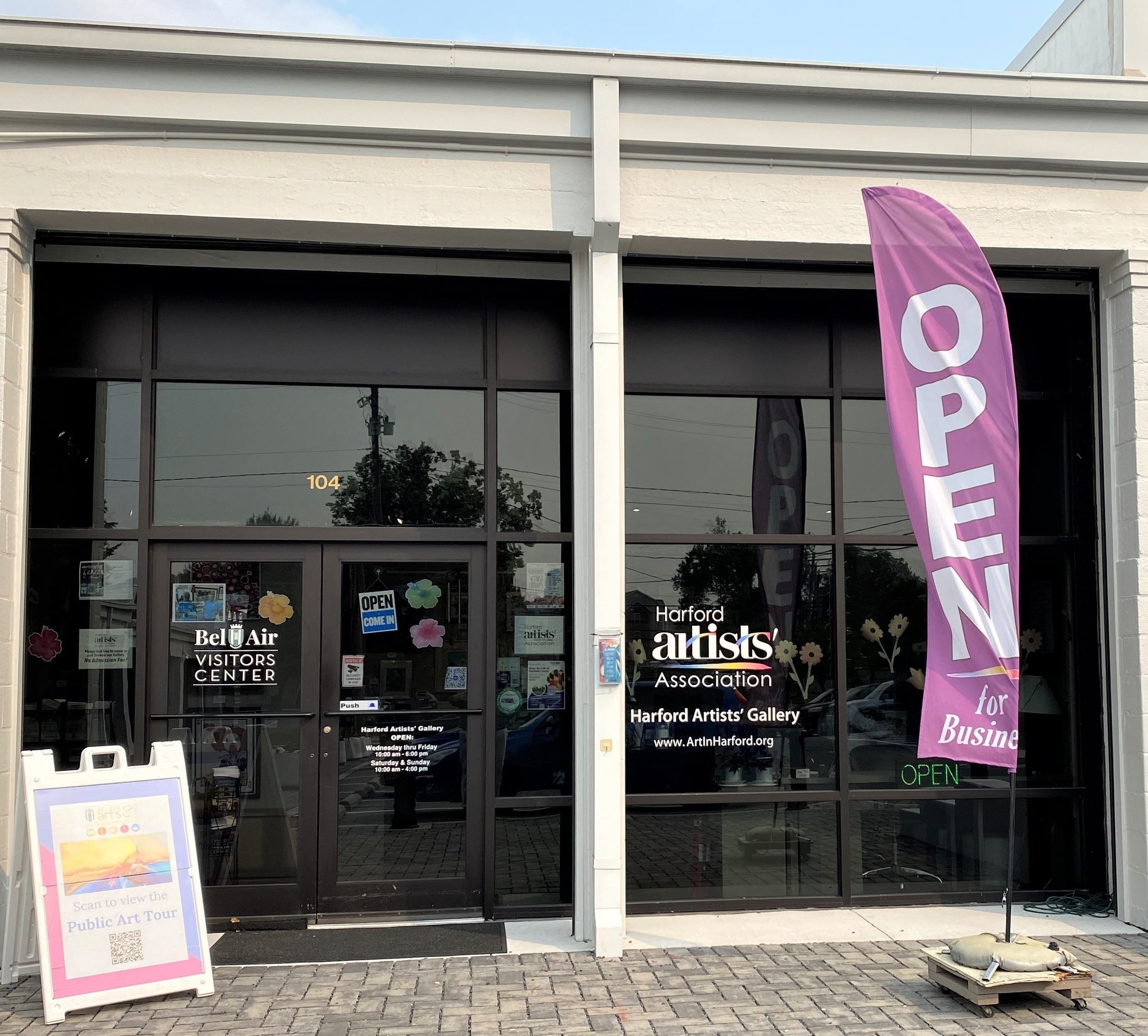 Photo of Harford Artists' Association gallery at Armory Marketplace